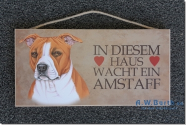 Türschild American Staffordshire Terrier