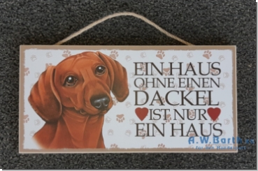 Türschild Dackel