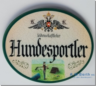 Türschild Hundesportler