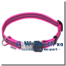 gummiertes Halsband reflektierend 40-55 cm pink